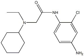 N-(4-amino-2-chlorophenyl)-2-[cyclohexyl(ethyl)amino]acetamide Struktur