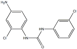 N-(4-amino-2-chlorophenyl)-N'-(3-chlorophenyl)urea Struktur