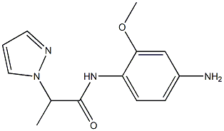 N-(4-amino-2-methoxyphenyl)-2-(1H-pyrazol-1-yl)propanamide Struktur