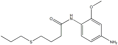 N-(4-amino-2-methoxyphenyl)-4-(propylsulfanyl)butanamide Struktur