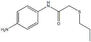 N-(4-aminophenyl)-2-(propylsulfanyl)acetamide Struktur