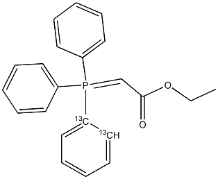 (Carbethoxymethylene)triphenylphosphorane-13C2 Struktur