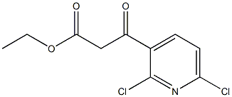 ethyl 3-(2,6-dichloro-3-pyridinyl)-3-oxopropanoate Struktur
