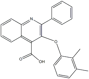 3-(2,3-dimethylphenoxy)-2-phenyl-4-quinolinecarboxylic acid Struktur