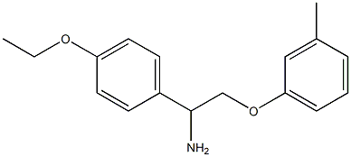 1-(4-ethoxyphenyl)-2-(3-methylphenoxy)ethanamine Struktur