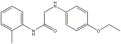 2-[(4-ethoxyphenyl)amino]-N-(2-methylphenyl)acetamide Struktur