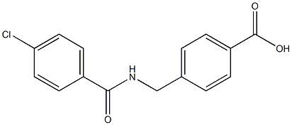 4-{[(4-chlorophenyl)formamido]methyl}benzoic acid Struktur