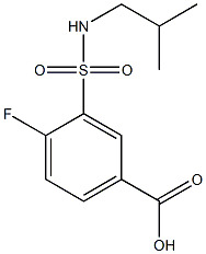 4-fluoro-3-[(2-methylpropyl)sulfamoyl]benzoic acid