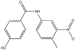 4-hydroxy-N-(4-methyl-3-nitrophenyl)benzamide Struktur
