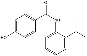 4-hydroxy-N-[2-(propan-2-yl)phenyl]benzamide Struktur