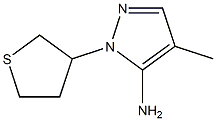 4-methyl-1-(thiolan-3-yl)-1H-pyrazol-5-amine Struktur