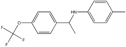 4-methyl-N-{1-[4-(trifluoromethoxy)phenyl]ethyl}aniline Struktur
