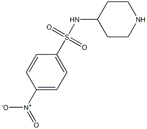 4-nitro-N-piperidin-4-ylbenzenesulfonamide Struktur