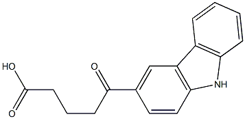 5-(9H-carbazol-3-yl)-5-oxopentanoic acid Struktur