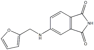 5-[(furan-2-ylmethyl)amino]-2,3-dihydro-1H-isoindole-1,3-dione Struktur