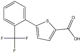 5-[2-(trifluoromethyl)phenyl]thiophene-2-carboxylic acid Struktur