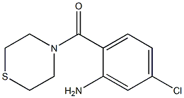 5-chloro-2-(thiomorpholin-4-ylcarbonyl)aniline Struktur