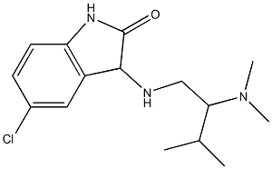5-chloro-3-{[2-(dimethylamino)-3-methylbutyl]amino}-2,3-dihydro-1H-indol-2-one Struktur