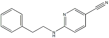 6-[(2-phenylethyl)amino]nicotinonitrile Struktur