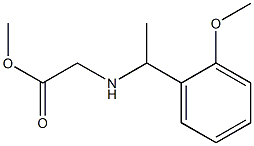 methyl 2-{[1-(2-methoxyphenyl)ethyl]amino}acetate Struktur