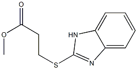 methyl 3-(1H-1,3-benzodiazol-2-ylsulfanyl)propanoate Struktur