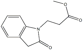 methyl 3-(2-oxo-2,3-dihydro-1H-indol-1-yl)propanoate Struktur
