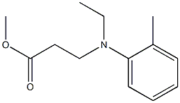methyl 3-[ethyl(2-methylphenyl)amino]propanoate Struktur
