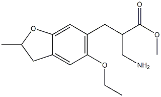 methyl 3-amino-2-[(5-ethoxy-2-methyl-2,3-dihydro-1-benzofuran-6-yl)methyl]propanoate Struktur