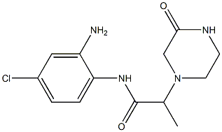 N-(2-amino-4-chlorophenyl)-2-(3-oxopiperazin-1-yl)propanamide Struktur