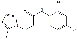N-(2-amino-4-chlorophenyl)-3-(2-methyl-1H-imidazol-1-yl)propanamide Struktur