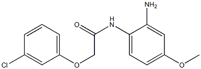 N-(2-amino-4-methoxyphenyl)-2-(3-chlorophenoxy)acetamide Struktur