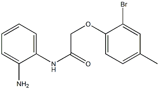 N-(2-aminophenyl)-2-(2-bromo-4-methylphenoxy)acetamide Struktur