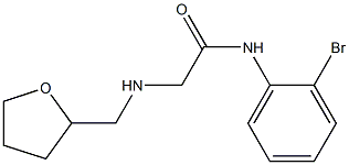 N-(2-bromophenyl)-2-[(oxolan-2-ylmethyl)amino]acetamide Struktur