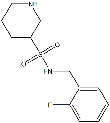 N-(2-fluorobenzyl)piperidine-3-sulfonamide Structure