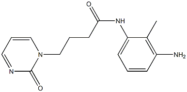 N-(3-amino-2-methylphenyl)-4-(2-oxopyrimidin-1(2H)-yl)butanamide Struktur