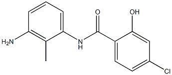 N-(3-amino-2-methylphenyl)-4-chloro-2-hydroxybenzamide Struktur