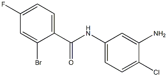 N-(3-amino-4-chlorophenyl)-2-bromo-4-fluorobenzamide Struktur