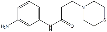 N-(3-aminophenyl)-3-(thiomorpholin-4-yl)propanamide Struktur