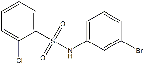 N-(3-bromophenyl)-2-chlorobenzene-1-sulfonamide Struktur