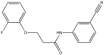 N-(3-cyanophenyl)-3-(2-fluorophenoxy)propanamide Struktur