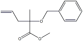 2-Benzyloxy-2-methyl-4-pentenoic acid methyl ester Struktur