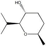 (2S,3R,6R)-6-Methyl-2-(1-methylethyl)tetrahydro-2H-pyran-3-ol Struktur