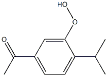 5-Acetyl-2-isopropylphenyl hydroperoxide Struktur
