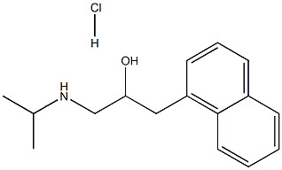 1-(ISOPROPYLAMINO)-3-(1-NAPHTHYL)-2-PROPANOL HYDROCHLORIDE Structure