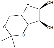 3,5-O-Isopropylidene-a-L-xylofuranose Struktur