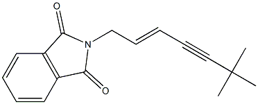 (E)-2-(6,6-Dimethyl-2-hepten-4-ynyl)-1H-isoindole-1,3(2H)-dione Struktur