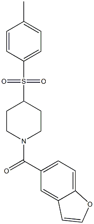 1-(1-BENZOFURAN-5-YLCARBONYL)-4-[(4-METHYLPHENYL)SULFONYL]PIPERIDINE