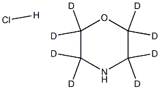 Morpholine-2,2,3,3,5,5,6,6-D8HCl Structure