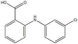 N(間-氯苯基)-鄰氨基苯甲酸, , 結構式