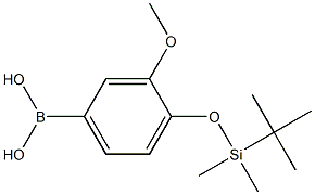 4-(tert-Butyldimethylsilyloxy)-3-methoxybenzeneboronic acid 98% Struktur